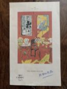 Signed Matisse Print - Grand Interieur Rouge 1948 Proof Copy