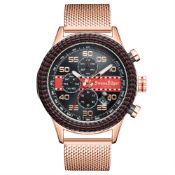 Swan & Edgar Hand Assembled Race Line Automatic Rose Black Watch - Free Delivery & 5 Year Warrant...