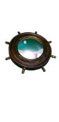 Vintage Ship Mirror Wheel