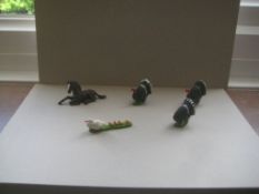 A Group of 5 Vintage Britain's Ltd Plastic Farm Animals