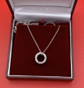 Italian Bvlgari B.zero1 Necklace - Chain and Pendant In 18ct White Gold