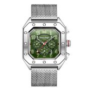 Swan & Edgar Hand Assembled Courtly Automatic Green Watch - Free Delivery & 5 Year Warranty