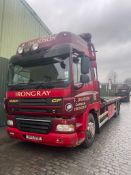 Daf CF 85.410 6x2 Flatbed, Manual ZF Gearbox, Twin Tyre Tag-lift, 30ft Body