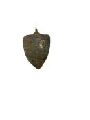 Rare Medieval Heraldic Horse Harness Pendant 13th-14th Century (Loop Broken)