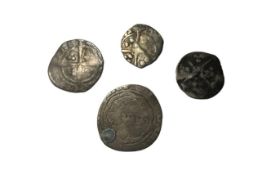 Four Hammered English Medieval Silver Coins