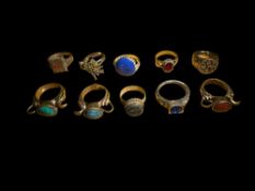 10 Near Eastern Islamic Rings (£8 UK £18 International)