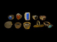 10 Near Eastern Islamic Rings (£8 UK £18 International)