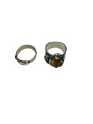 Two Vintage Silver Rings