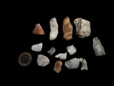 Antiquities: English Neolithic Stone Age Microlith Scrapers, Found Hindon Wiltshire