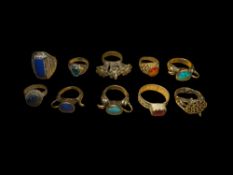 10 Near Eastern Islamic Rings (£8 UK £18 International)