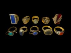 10 Near Eastern Islamic Rings (£8 UK £18 International)