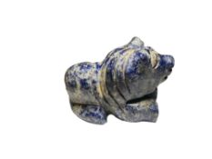 Antique Near Eastern Lapis Lazuli Lion Figurine