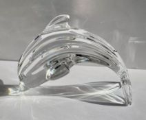 Vintage Waterford Crystal Jumping Dolphin Figurine/Paperweight
