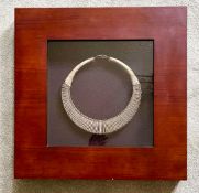 Miao Silver Braided Bands Ceremonial Necklace