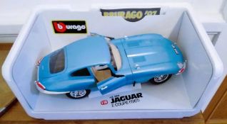 Burago Diecast Model Blue Jaguar 