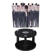 20 Pcs Multi Functional Make-up Brush Set & Storage Rack Black