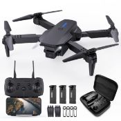 Mini Drone 1080P HD FPV Camera, Foldable Drone 3D Flips,Headless Mode,Gestures Selfie,Carrying C...
