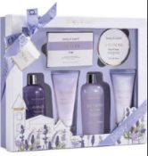 Body & Earth Bath Gift Set - Luxurious 6 Pcs Gifts for Women, Lavender Scent