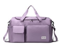 Sports Gym Bag With Wet Pocket & Shoe Compartment Waterproof Weekend Travel Bag Overnight Bag