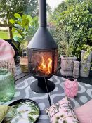 Brand New Olive and Sage - The Porto Outdoor Log Burner / Fire Pit RRP £199.00