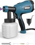 Paint Sprayer,WESCO 500W DIY Electric Spray Gun With 3 Spray Patterns, 3 Nozzle Size