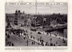 Easter Rising 1916 The Aftermath of the Rebellion Double Page Print.