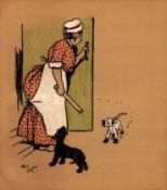 Cecil Aldin “Rough & Tumble” Scotch Terriers Antique Colour Illustration-17.