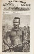 Dabulamanzi Son of Zulu King Cetewayo 1879 Antique Woodcut Print.