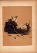 Cecil Aldin Antique Lovable Scamp of a Terrier illustration A Dog Day -14.