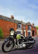 BSA Empire Star Classic Motorbike Extra Large Metal Wall Art