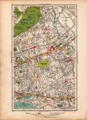 Pre-War London Tower Hamlets Cemetery, Limehouse, Poplar, 1937 Map-63.