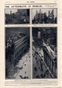 Aftermath Of The 5-Day Easter Rising Rebellion Original 1916 Images.