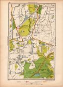 Pre-War Iconic Brooklands Motor Course, Weybridge, Wesley 1937 Map-157.