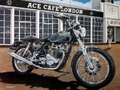 Norton 850 Commando Motorbike Extra Large Metal Wall Art
