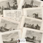 Job-Lot Grose 1792-1797 Antique Copper Block Engravings of Galway.