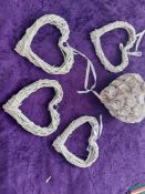 Selection of Hearts Etc Wedding Items Or Display