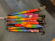 11 Rainbow Umbrellas - New