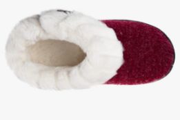 40x Women’s Memory Foam Slippers In Red