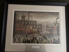 L S Lowry ‘Our Town’ Signed Print