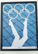 Anthea Hamilton “ Divers “ London 2012 Olympics , Screenprint