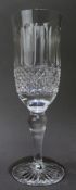 Set of 6 Tudor Crystal Champagne Flutes