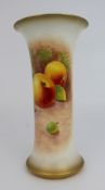Royal Worcester Hand Painted Fruit Vase by Maybury 1954 G923