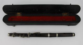 Cased Macassar Flute Instrument