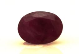 Loose Oval Ruby 2.34 Carats