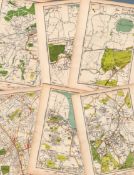 Job lot 15 Authentic Map Directory of London and Suburb 87-Year-Old Maps-2