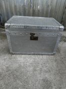 Retro Decorative Metal Trunk/Flight case - APPROX. RRP £100