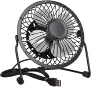 576pcs 4 INCH USB COOLING FANS In Black Wholesale Bulk Lot - 1 Pallet