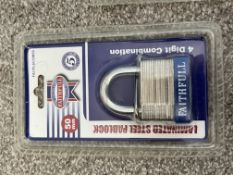 Quality Faithful Tools - laminated Steel 50mm Padlock