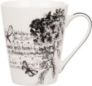 1440pcs Kitchen Vintage Printed Design Stoneware Mugs Cups 10.5oz WHOLESALE PALLET BULK