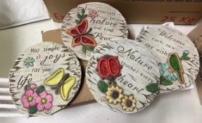 STEPPING STONES FOR GARDEN OUTDOOR 17.5CM ROUND - 1296pcs BULK WHOLESALE